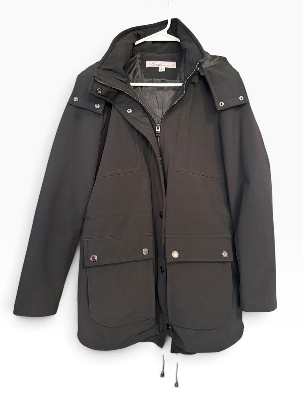 NWOT Women’s Kenneth Cole New York Black Hooded Jacket - M